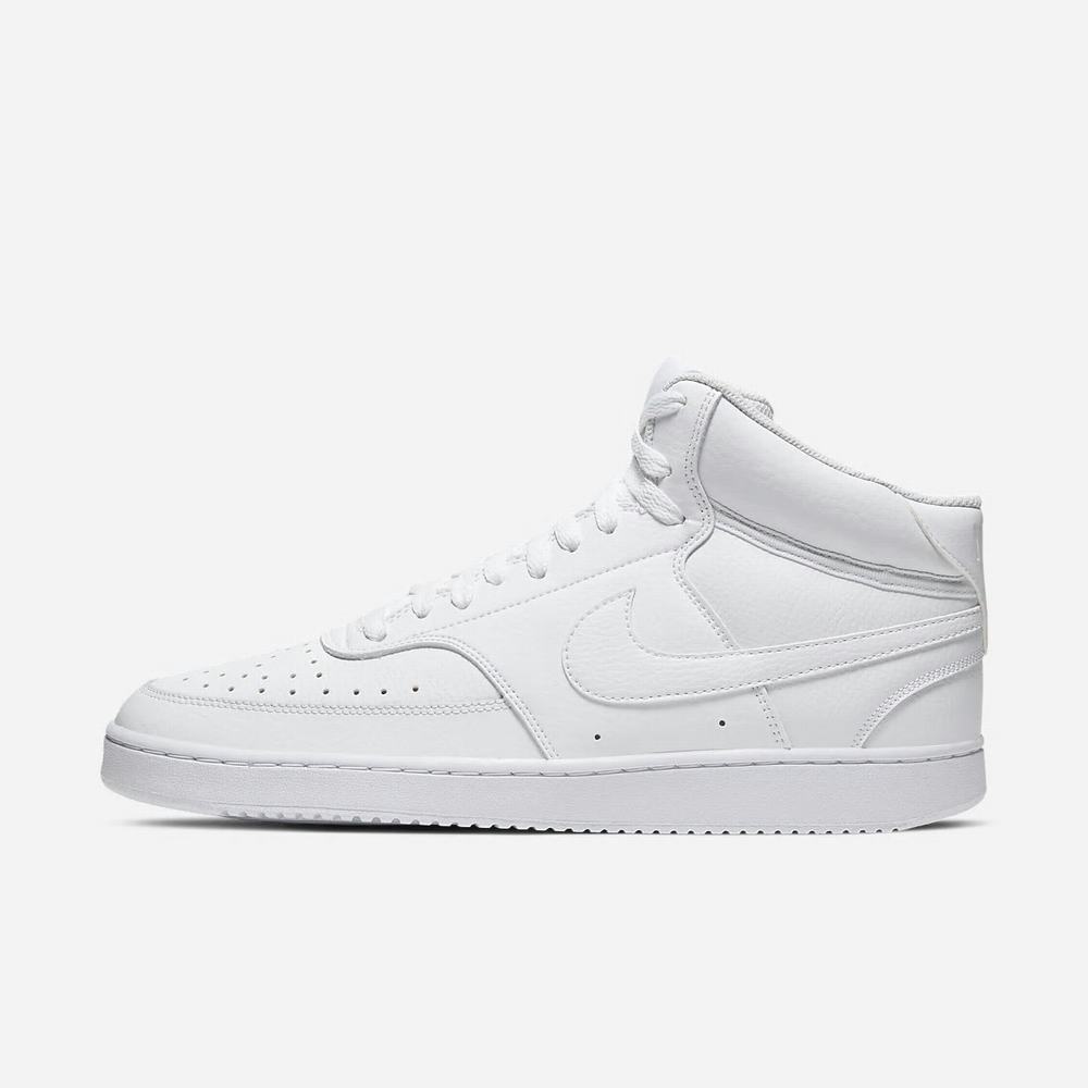 Basket Montante Nike Court Vision Mid Blanche 1820-456 White/White/White Homme | OKK-34527621